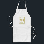 The Element of You! Custom Name Gold Periodic Long Apron<br><div class="desc">A custom name periodic table of elements apron.</div>