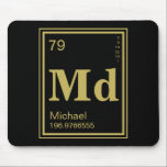 The Element of You! Custom Name Periodic Table Mouse Mat<br><div class="desc">A custom name mouse pad featuring your name in place of the gold periodic table element.</div>