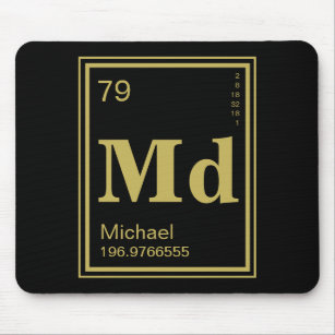 The Element of You! Custom Name Periodic Table Mouse Mat