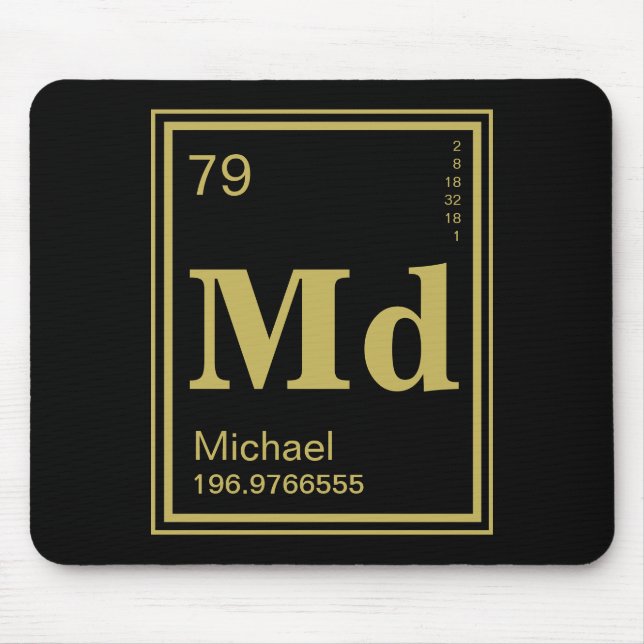 The Element of You! Custom Name Periodic Table Mouse Mat (Front)