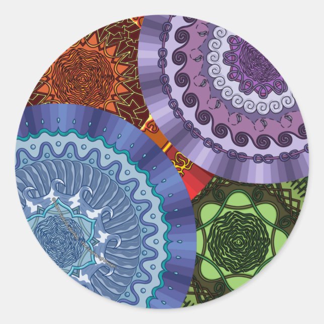 The Elements Mandalas Sticker (Front)