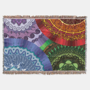 The Elements Mandalas Throw Blanket
