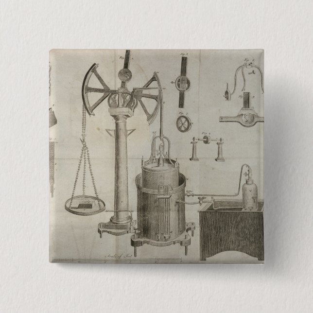 The Elements of Chemistry' 15 Cm Square Badge (Front)
