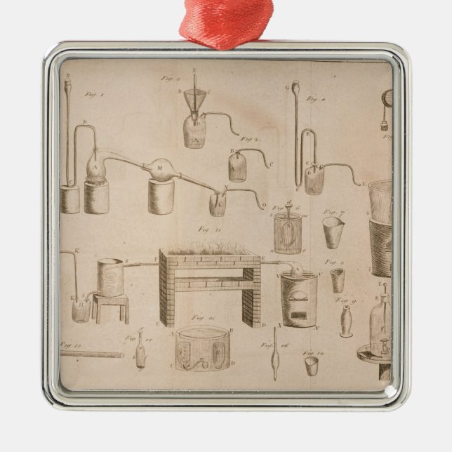 The Elements of Chemistry' Metal Tree Decoration (Front)