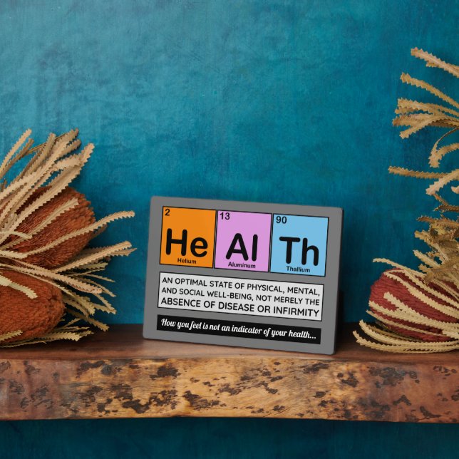 The Elements Of Health Chiropractic Plaque (Side)