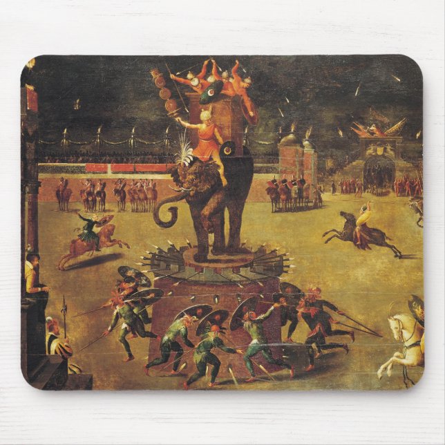 The Elephant Carousel Mouse Mat (Front)