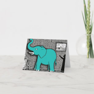 The Elephant In The Room Thank You Card
