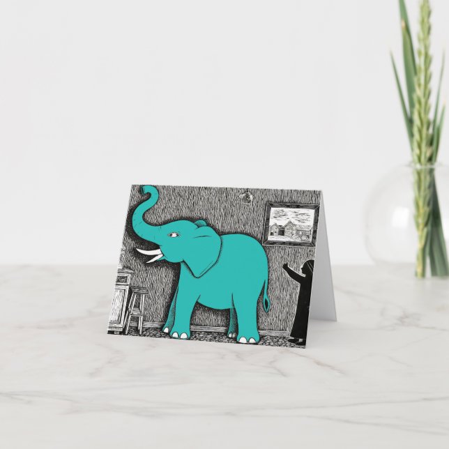 The Elephant In The Room Thank You Card (Front)