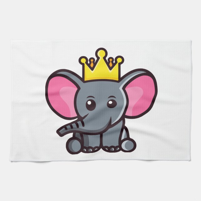 The elephant king tea towel (Horizontal)