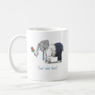 The Elephants Happy Valentines Day Coffee Mug