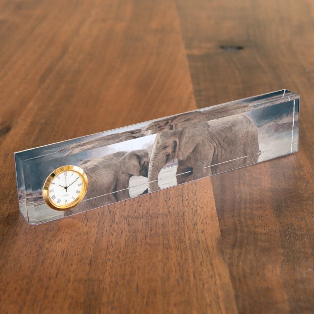 The Elephants Nameplate (Side)