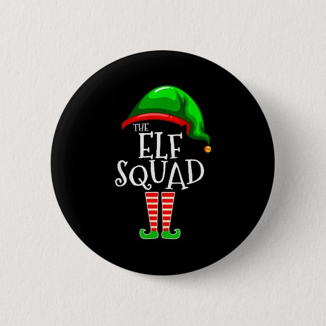 The Elf Squad Family Matching Group Christmas  6 Cm Round Badge (Front)