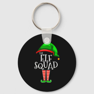 The Elf Squad Family Matching Group Christmas  Key Ring