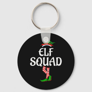 The Elf Squad Family Matching Group Christmas Key Ring