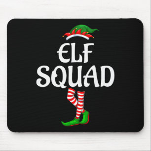 The Elf Squad Family Matching Group Christmas Mouse Mat