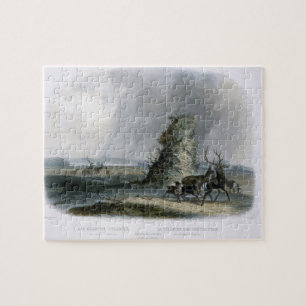 The Elkhorn Pyramid on the Upper Missouri, plate 2 Jigsaw Puzzle