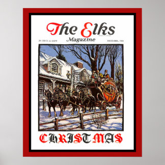 The Elks Magazine 1930 Christmas Poster