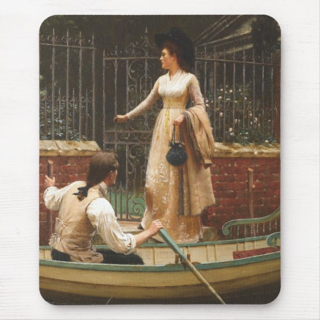 The Elopement (Romantic Date) (by E.B. Leighton) Mouse Mat (Front)