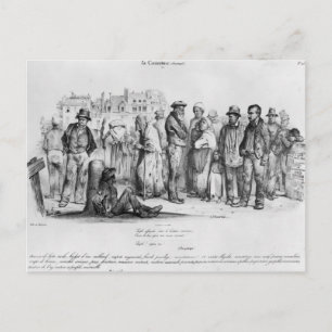 The Emancipated People, from 'La Caricature' Postcard