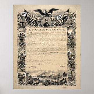 The Emancipation Proclamation Document Print
