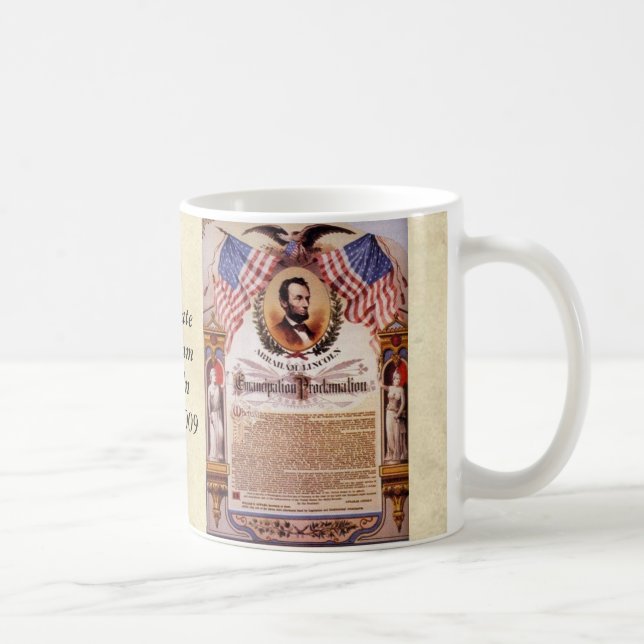 The Emancipation Proclamation Tribute To Lincoln Coffee Mug (Right)