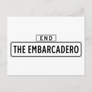 The Embarcadero, San Francisco Street Sign Postcard