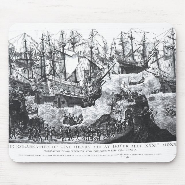 The Embarkation of Henry VIII  at Dover Mouse Mat (Front)