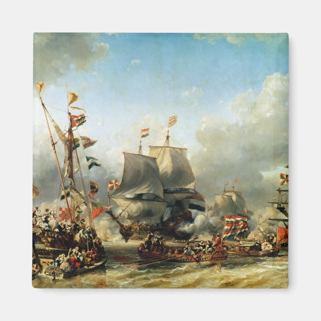 The Embarkation of Ruyter and William de Witt Magnet (Front)