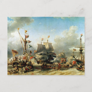 The Embarkation of Ruyter and William de Witt Postcard