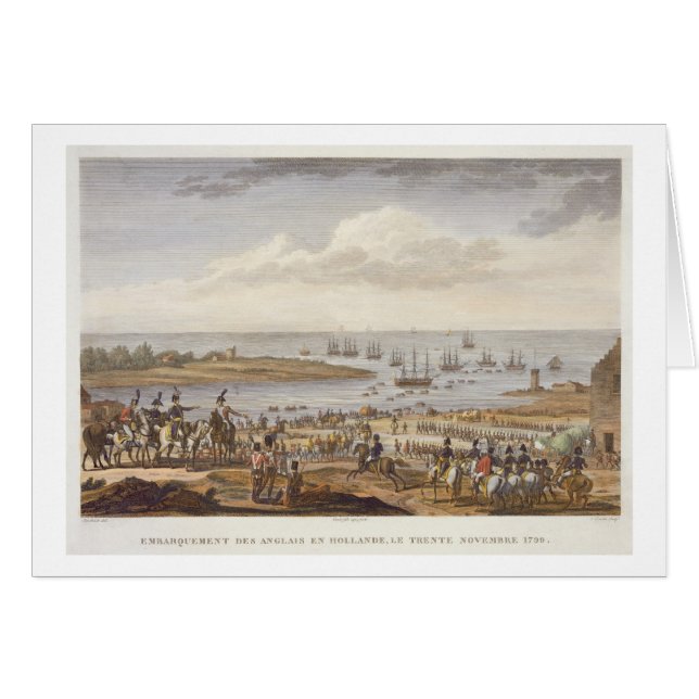 The Embarkation of the English in Holland, 30 Nove (Front Horizontal)