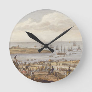 The Embarkation of the English in Holland, 30 Nove Round Clock