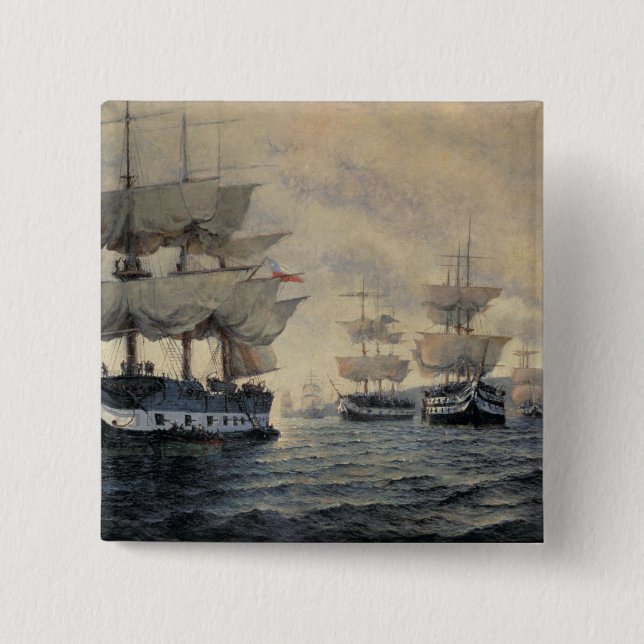 The Embarkation of the Liberating Expedition of Pe 15 Cm Square Badge (Front)