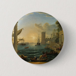 The Embarkation of the Queen of Sheba 6 Cm Round Badge