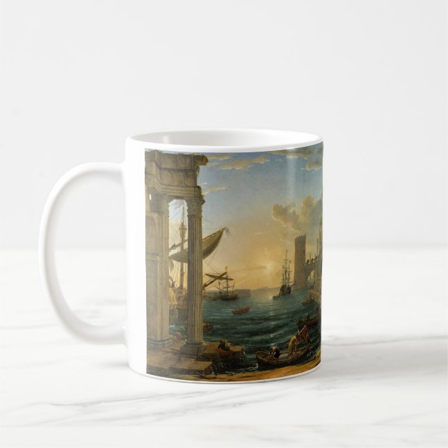 The Embarkation of the Queen of Sheba  Coffee Mug (Left)