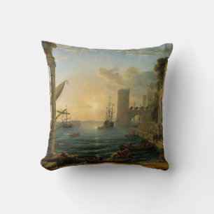 The Embarkation of the Queen of Sheba Cushion