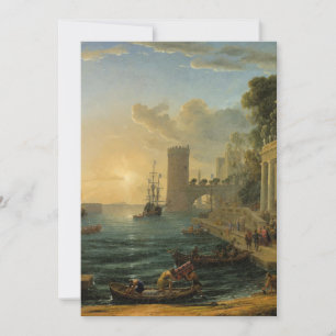 The Embarkation of the Queen of Sheba  Invitation
