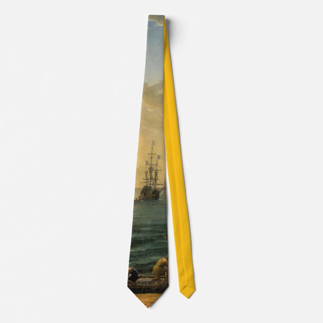 The Embarkation of the Queen of Sheba  Tie (Front)