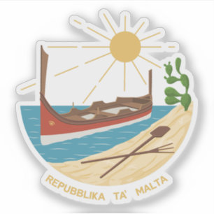 The emblem of the Republic of Malta (1975-1988)