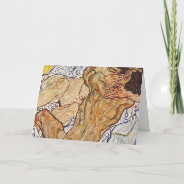 The Embrace Egon Schiele Card (Front)