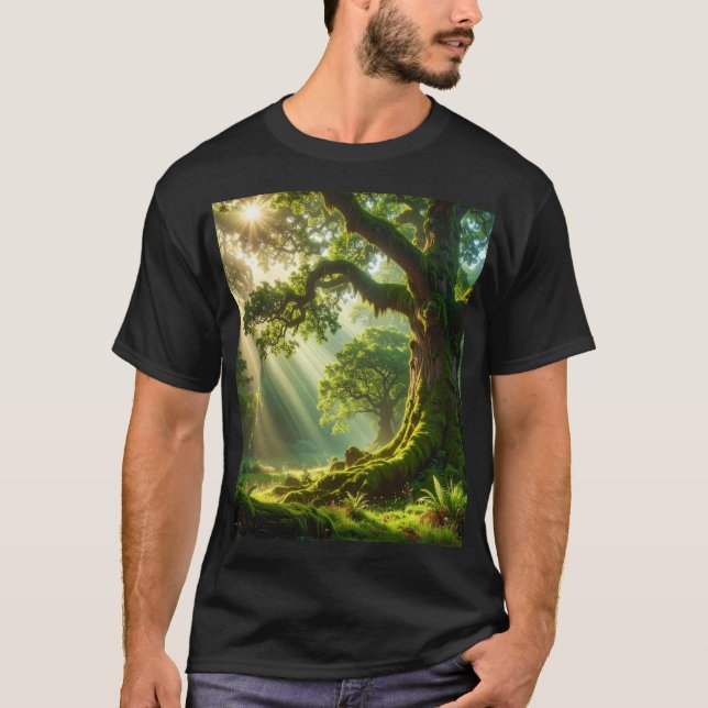 The Emerald Grove: Ancient Light T-Shirt (Front)