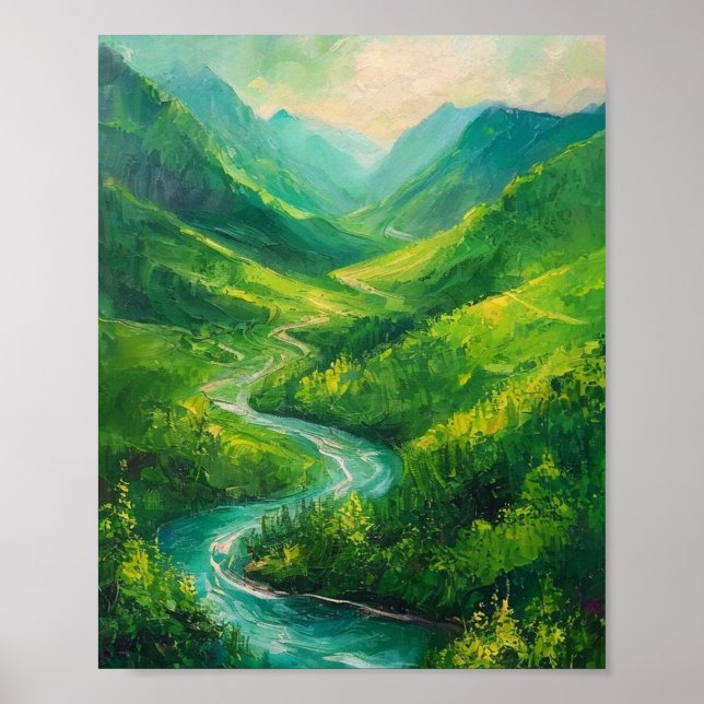 The Emerald Path: A Sun-Drenched Journey Through t Poster (Front)