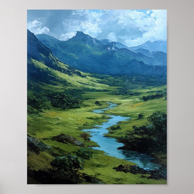 The Emerald Vein: A Sun-Drenched Passage Poster (Front)