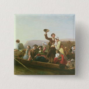The Emigrants 15 Cm Square Badge