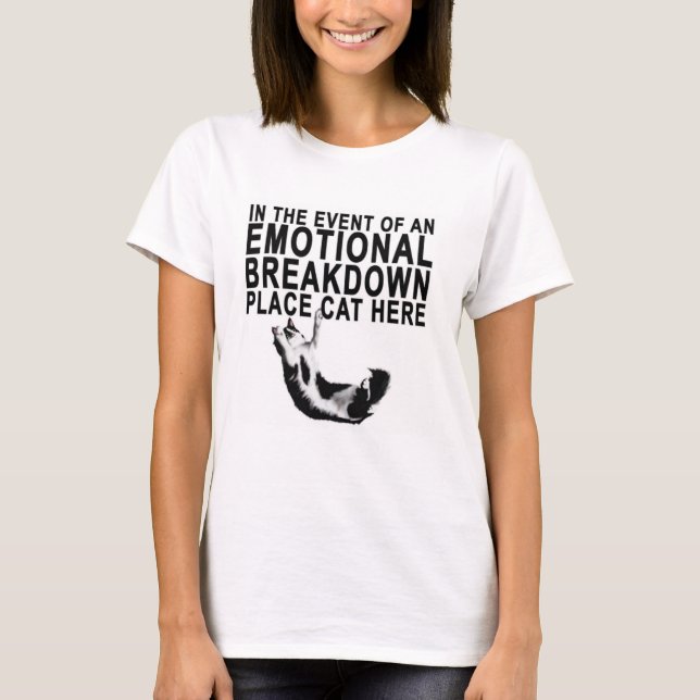 The Emotional Breakdown Cat Tee (Front)