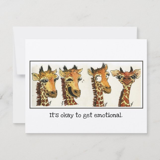 The Emotional Giraffe - Blank Card V1 (Front)