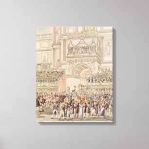 The Emperor and the Empress Receiving the Homage Canvas Print