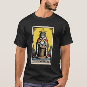 The Emperor Cat Tarot Card Cat Scratching Post Tre T-Shirt