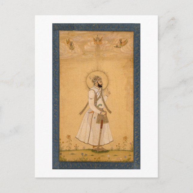 The Emperor Farrukhsiyar (1683-1719) from the Larg Postcard (Front)