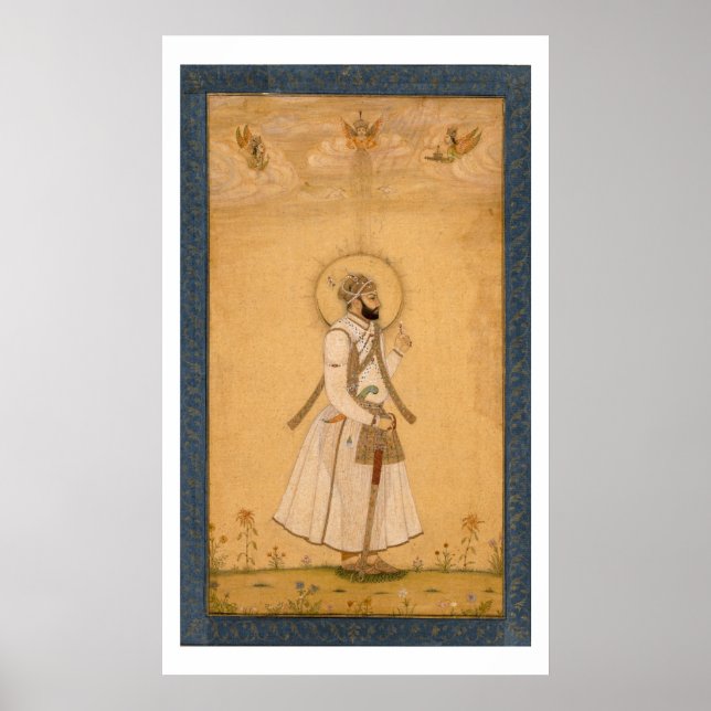 The Emperor Farrukhsiyar (1683-1719) from the Larg Poster (Front)