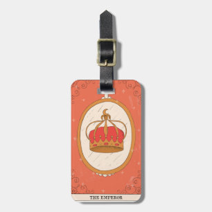 The Emperor major arcana tarot card crown Luggage Tag